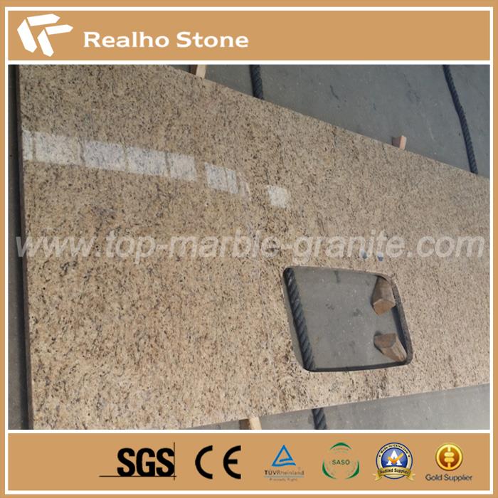 Giallo Ornemental Granit Kuhinjske ploče s umivaonikom Giallo Ornemental Granite Kitchen Countertops with sink cut