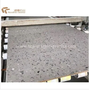 Polished Light Grey Terrazzo Slabs