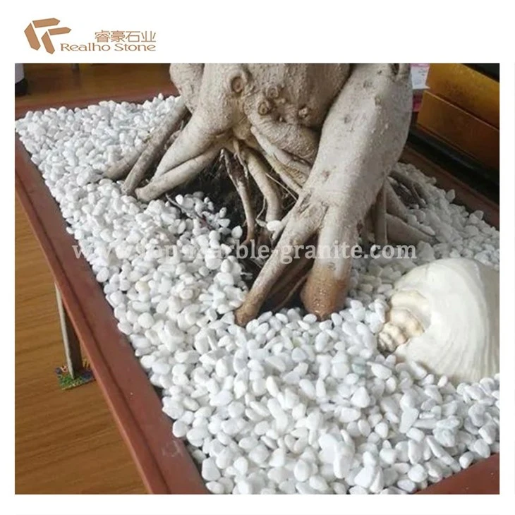 white pebble