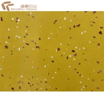 Anorganska terrazzo manta žuta Prilagodite 60x60 podne kvadratne pločice Dnevni boravak Spavaća soba