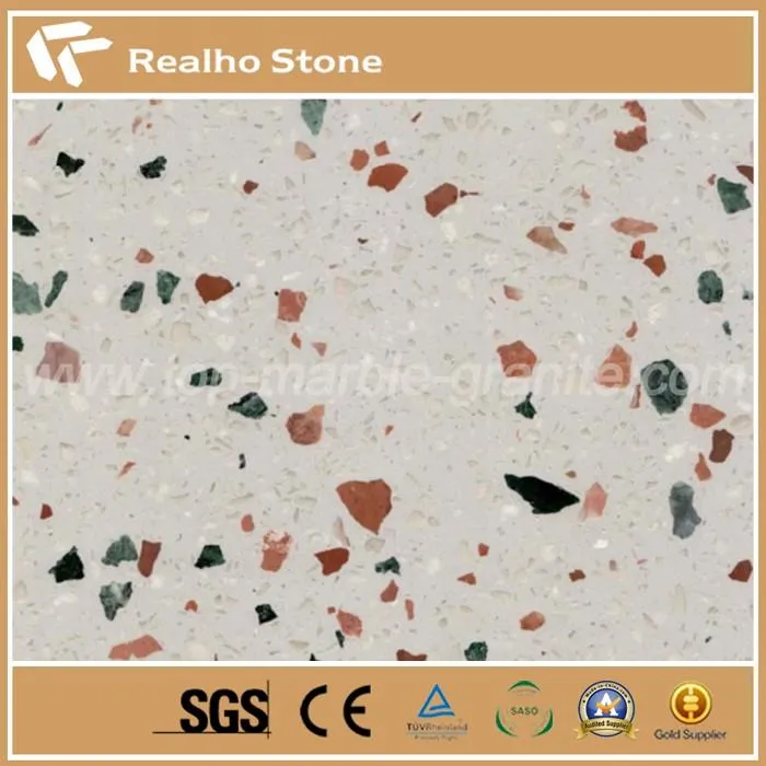 Colorful Glass Flakes Terrazzo Tiles