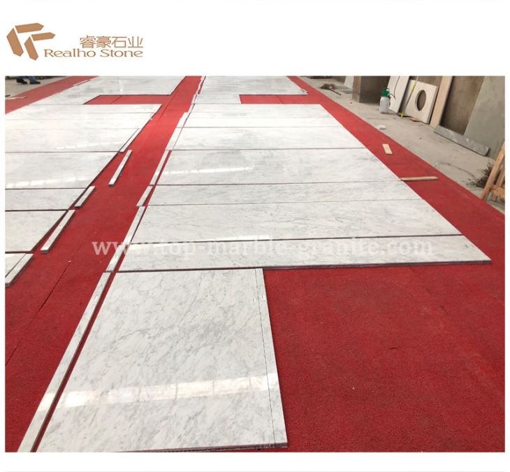 White marble composited Aluminum honeycomb panel