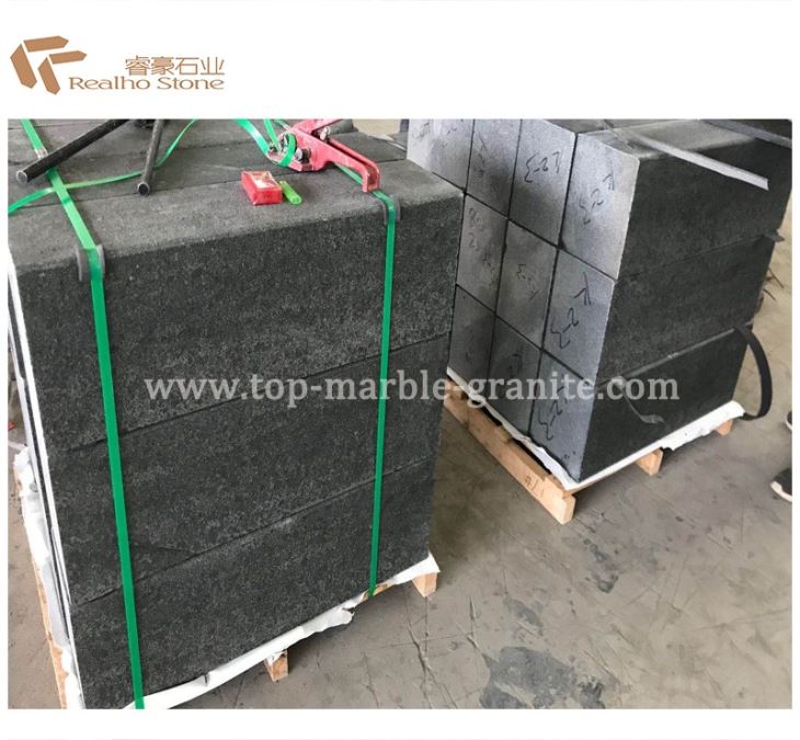 Mongolian Black Granite Stairs