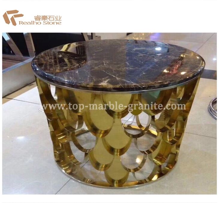 Emperador Dark Marble Coffee Table