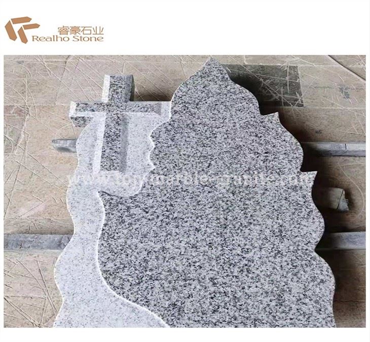 white granite tombstone